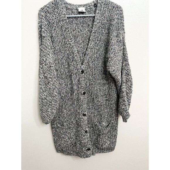 CAbi embrace long lined chunky knit cardigan size small Oversized Rainbow Pocket - Picture 3 of 10